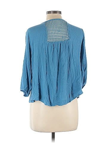 Indigo 3/4 Sleeve Blouse (view 2)