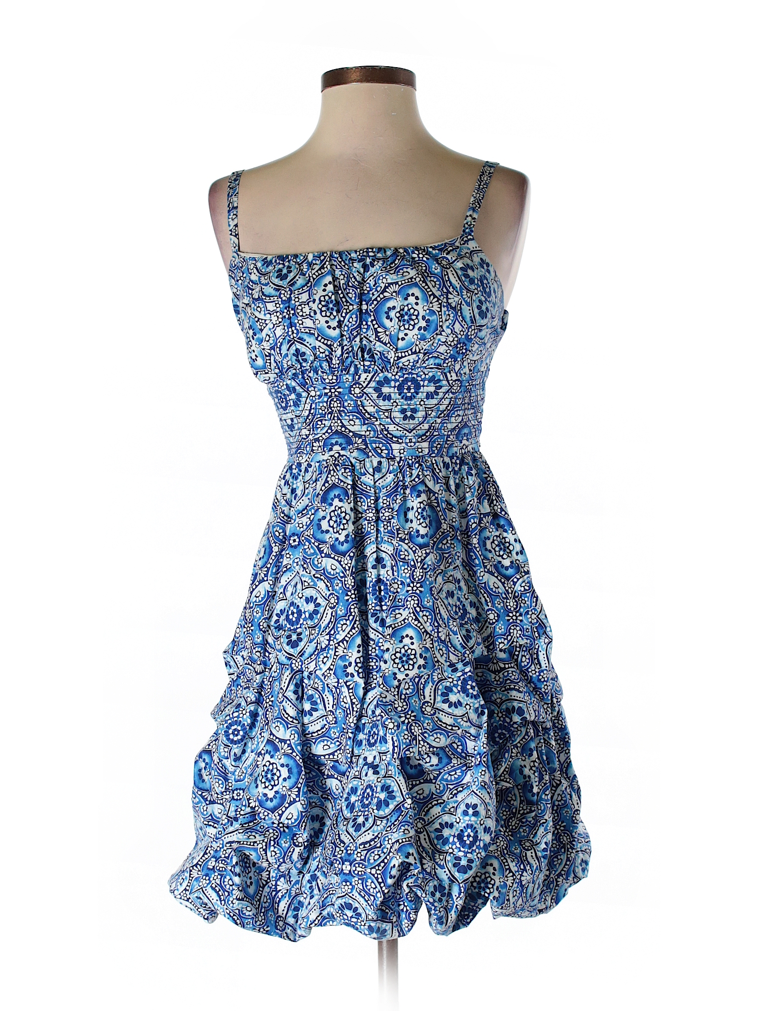 Dressbarn Print Blue Casual Dress Size 4 72 Off Thredup