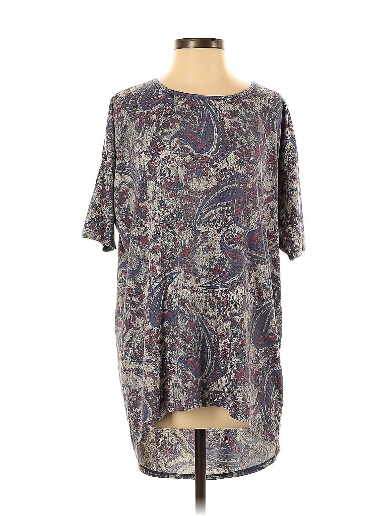 Pre-owned Lularoe Short Sleeve T-shirt In Gray