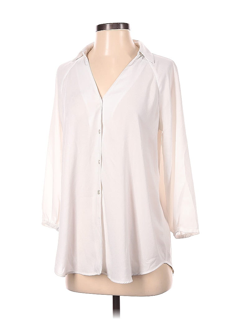 Click to view more detailed imagery on our partner's website Pre-owned Cabi 3/4 Sleeve Blouse In White