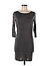 Topshop Solid Gray Casual Dress Size 4 - photo 1