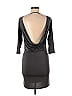 Topshop Solid Gray Casual Dress Size 4 - photo 2