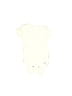 Gerber 100% Cotton Solid Ivory Short Sleeve Onesie Size 0-3 mo - photo 1