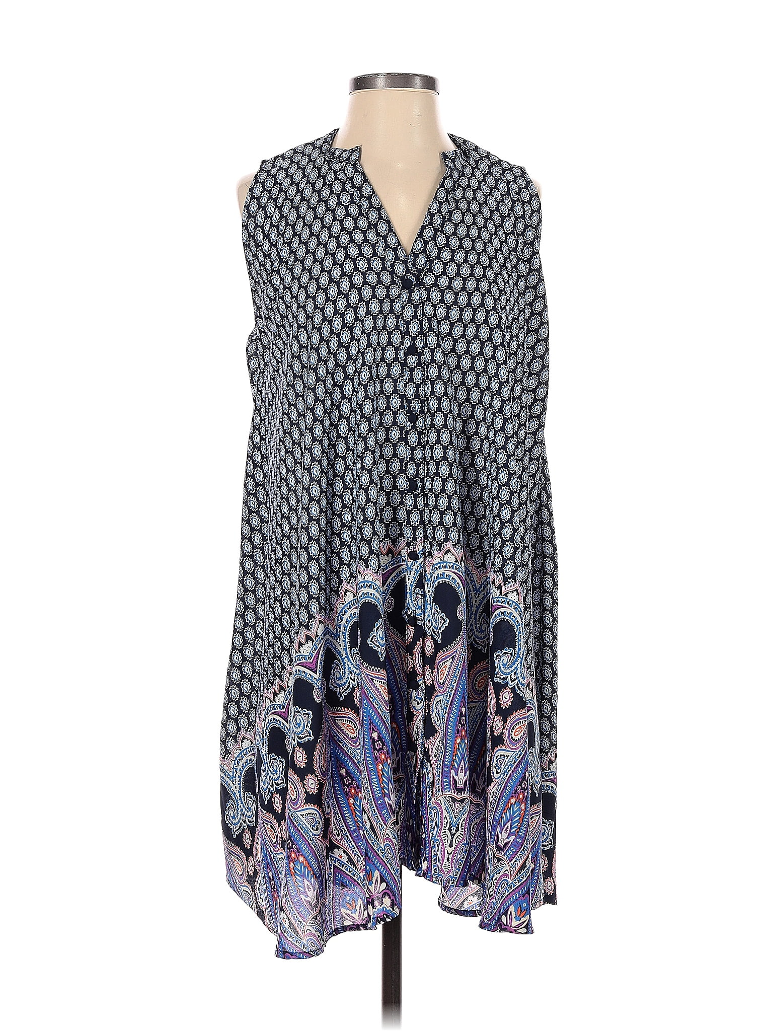 Umgee Paisley Gray Casual Dress Size S - 58% off | ThredUp