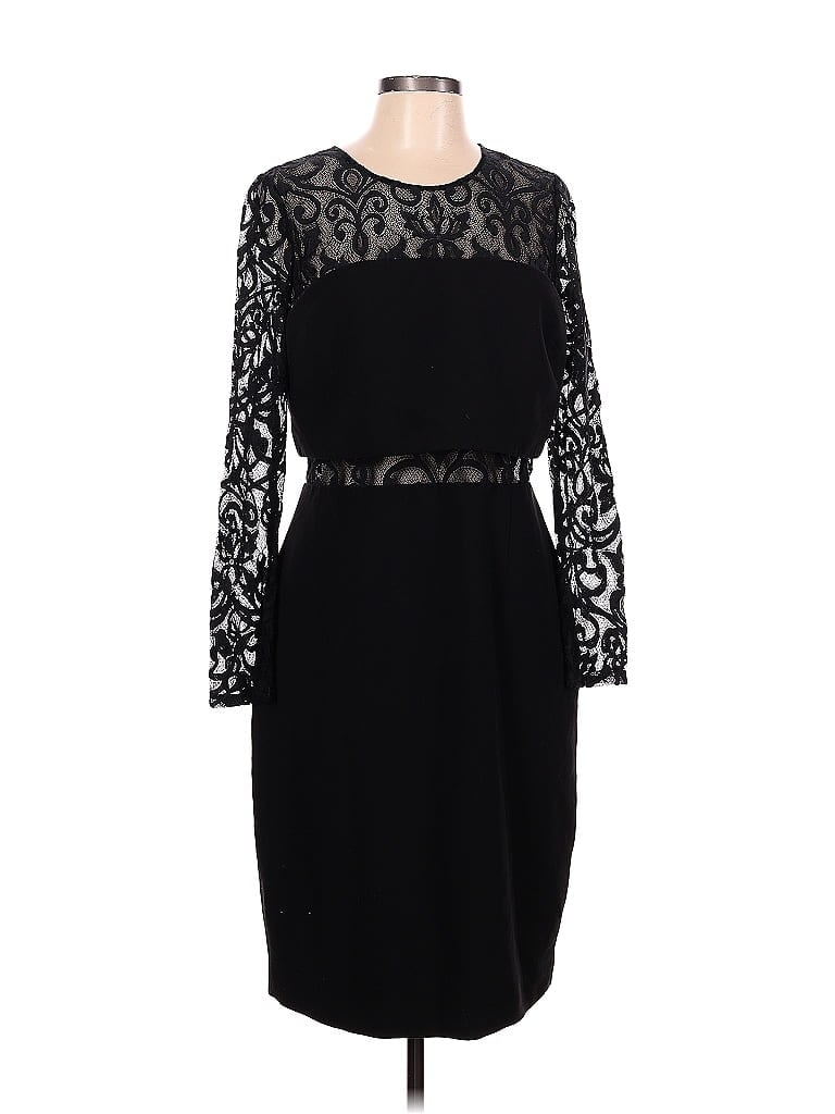 David Meister Black Cocktail Dress Size 12 - photo 1