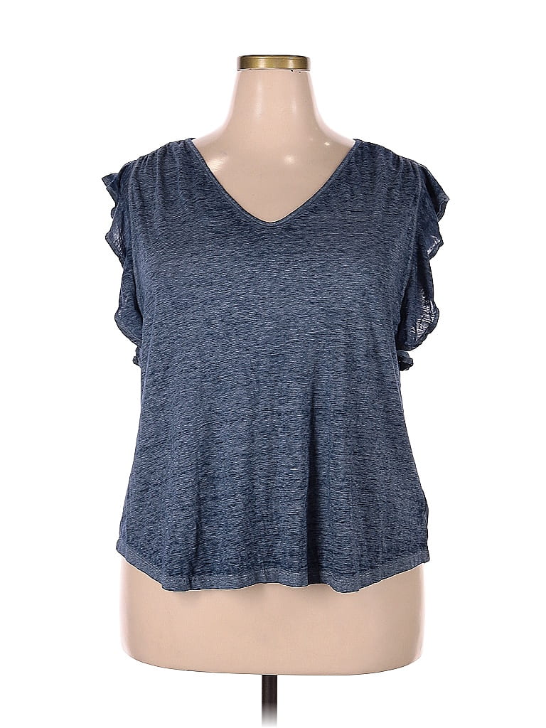 JESSICA SIMPSON Pre-owned Sleeveless T-shirt In Blue