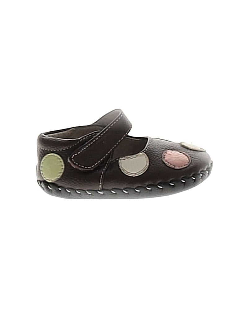 Pediped Hearts Polka Dots Brown Booties Size 0-3 mo - photo 1