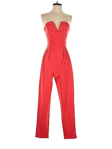 Charlotte russe red jumpsuit on sale