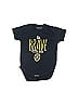 College Kids 100% Cotton Graphic Black Short Sleeve Onesie Size 0-3 mo - photo 1