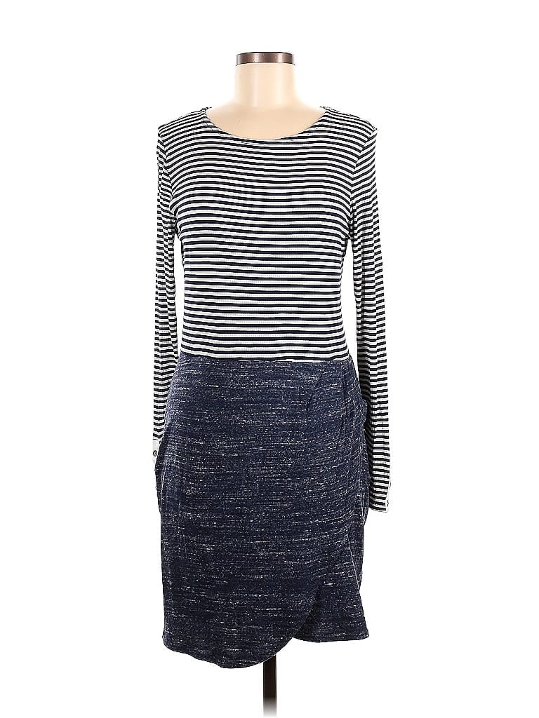 Left Coast by Dolan Blue Casual Dress Size M - photo 1