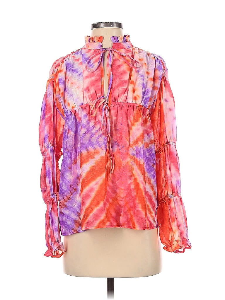 Click to view more detailed imagery on our partner's website Pre-owned Oc By Oc Long Sleeve Blouse In Pink