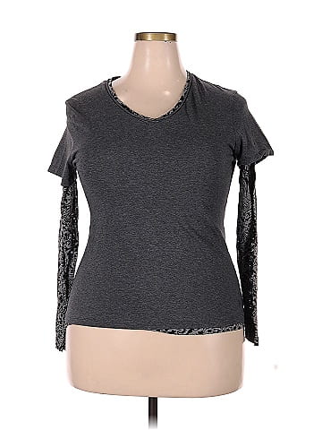 Danskin Now 3/4 Sleeve T-Shirt (view 1)