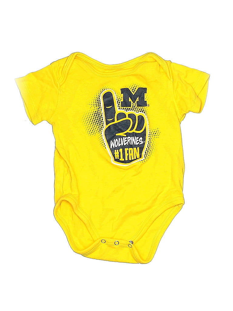 GEN 2 100% Cotton Yellow Short Sleeve Onesie 9-12 MO / 12 MO - photo 1