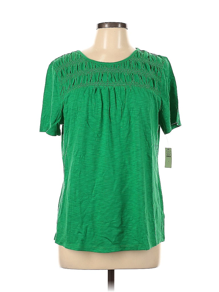 Talbots Green Short Sleeve Blouse Size L - 75% off | ThredUp