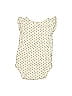 Carter's 100% Cotton Hearts Polka Dots Ivory Short Sleeve Onesie 3-6 MO / 6 MO - photo 2