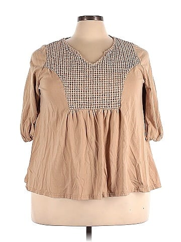 Roaman's 3/4 Sleeve Blouse (view 1)
