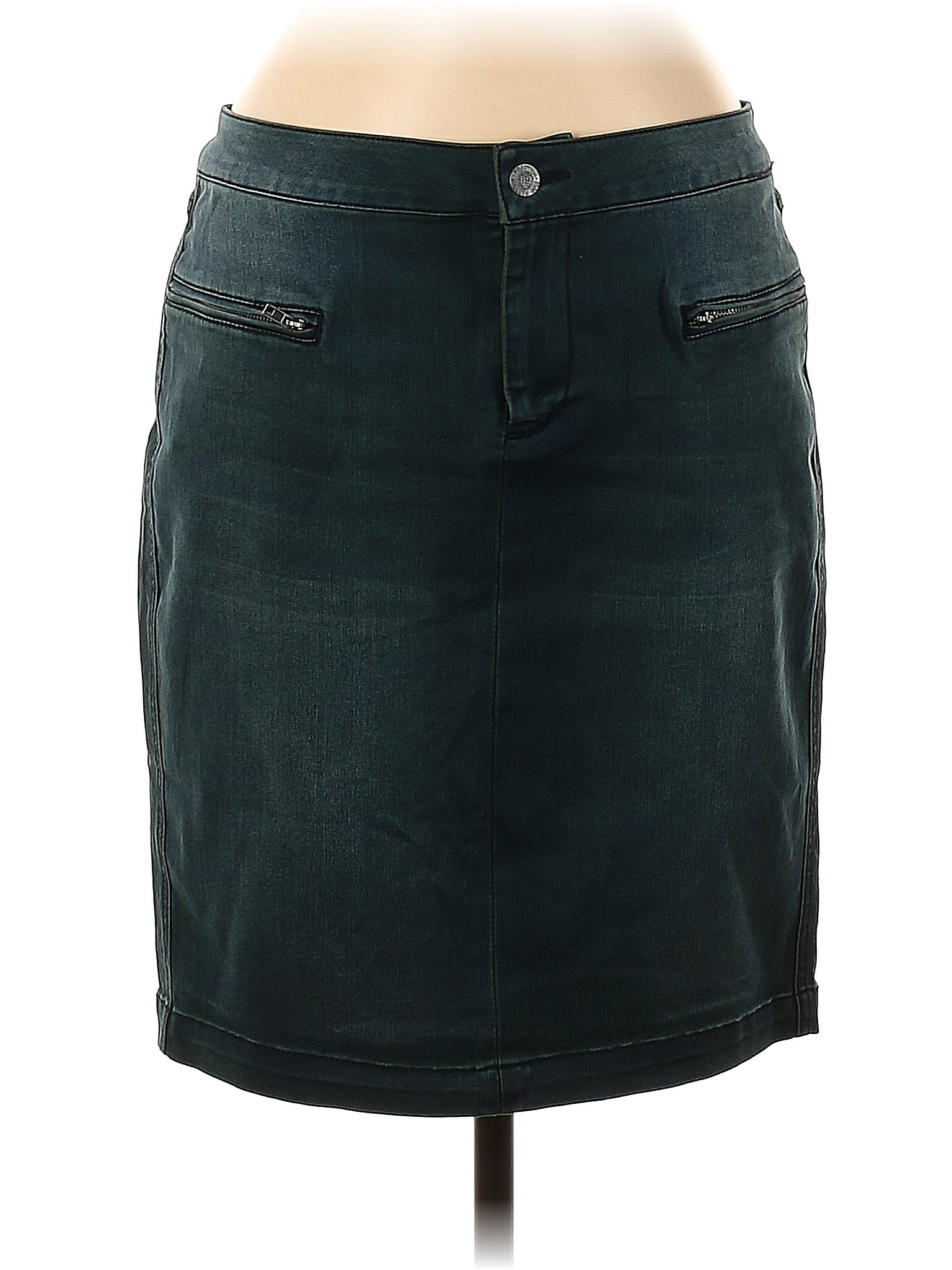Jupe Kenneth Cole New York, Taille 6, Rayures Noir Et Blanc, Coton, évasée