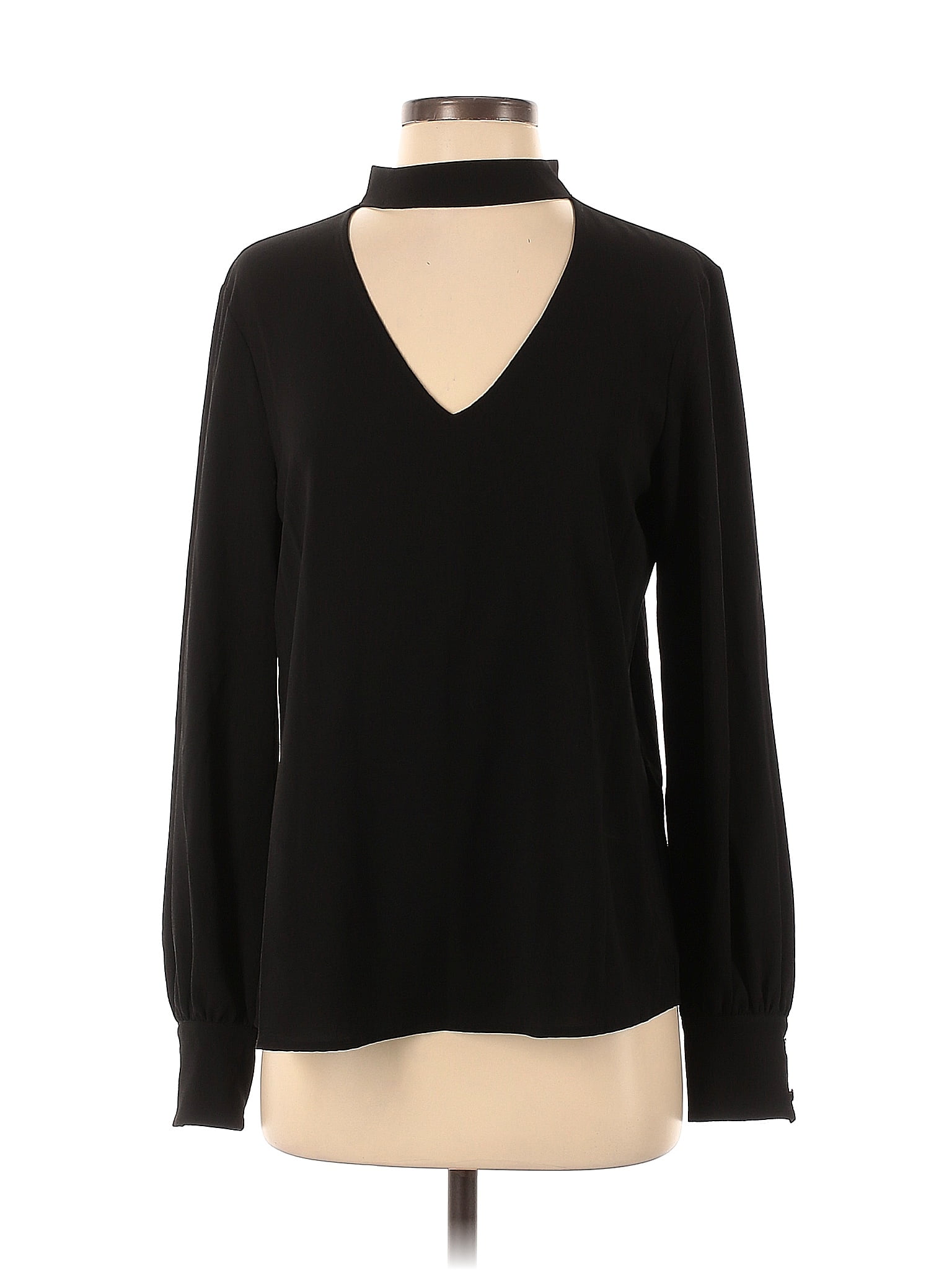 CeCe Black Long Sleeve Blouse Size S - 76% off | ThredUp