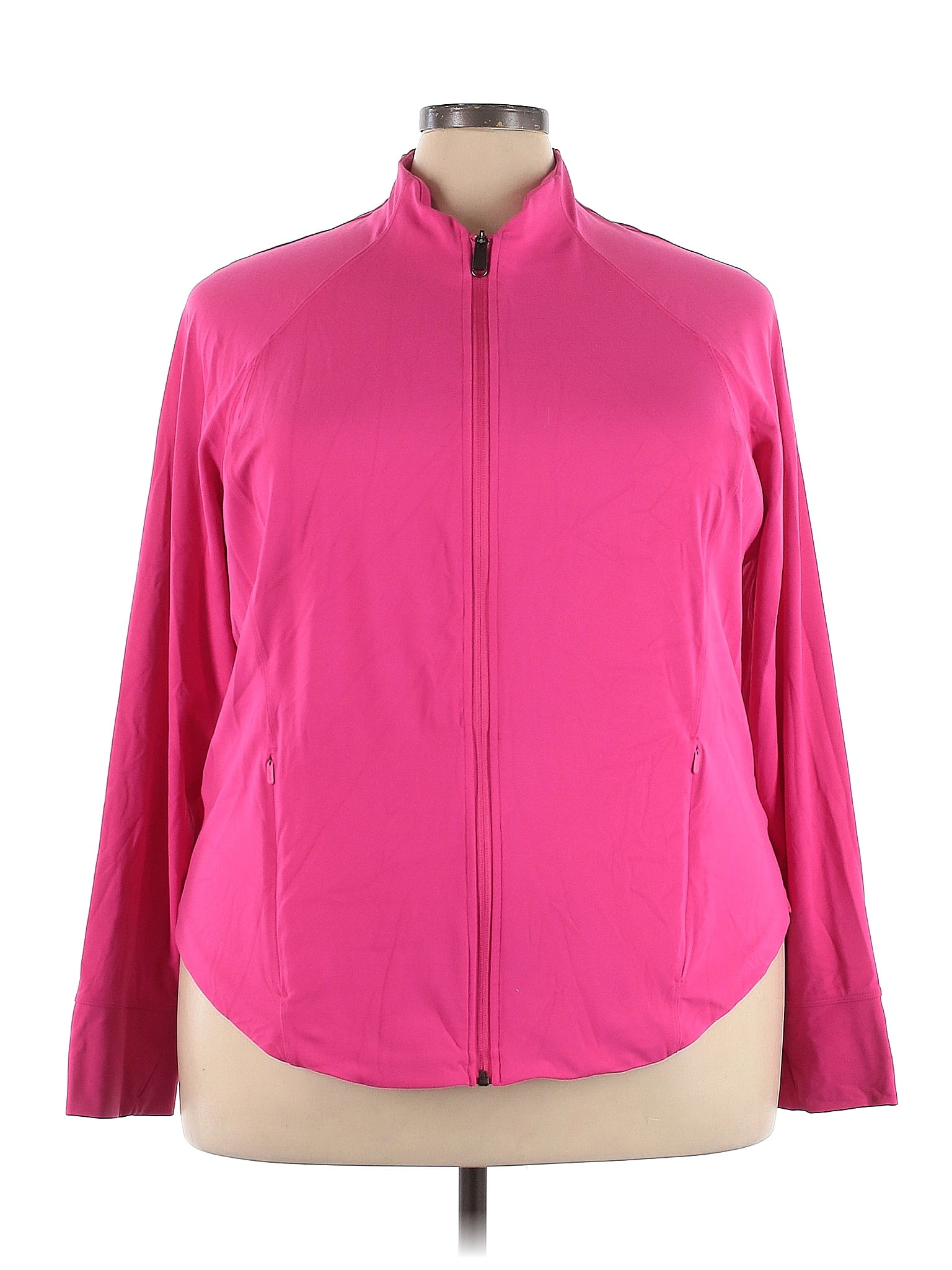 Athleta Pink Track Jacket Size 3X (Plus) - 59% off | ThredUp