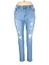 Assorted Brands Hearts Stars Blue Jeans Size 24 waist - photo 1