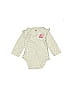 Carter's Ivory Long Sleeve Onesie 3-6 MO / 6 MO - photo 1