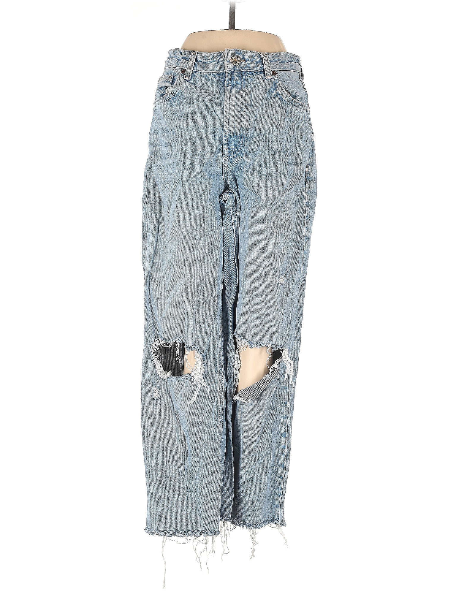 Zara Hearts Blue Jeans Size 4