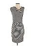 Bordeaux Stripes Gray Black Casual Dress Size XS - photo 1
