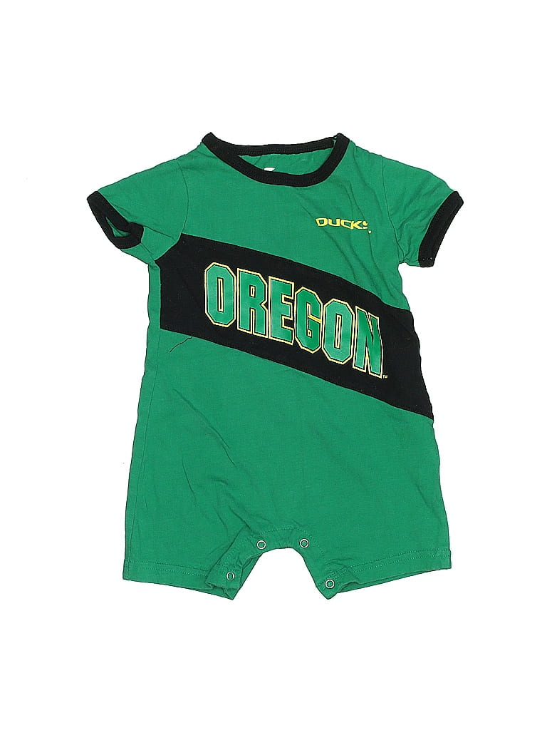 Colosseum Athletics 100% Cotton Color Block Green Short Sleeve Outfit Size 6-12 mo - photo 1