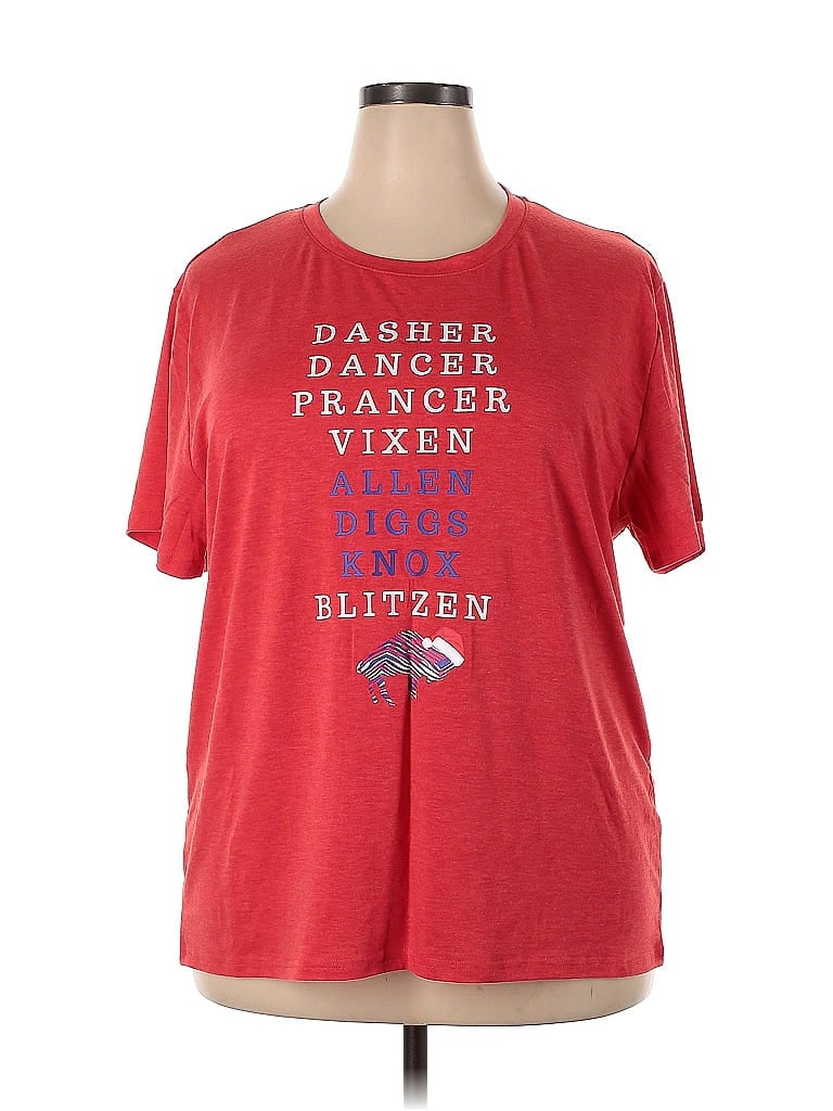 Sheshow Red Short Sleeve T-Shirt Size XXL - photo 1