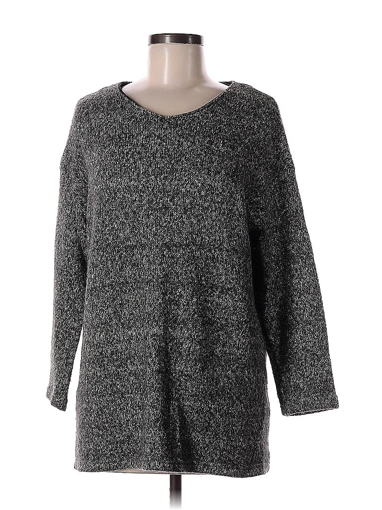 Plastic Island Gray Pullover Sweater Size M - photo 1