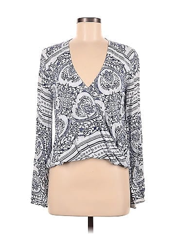 Blue Life Long Sleeve Blouse (view 1)