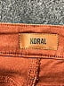 Koral Chevron-herringbone Color Block Red Jeans Size 28 waist - photo 3