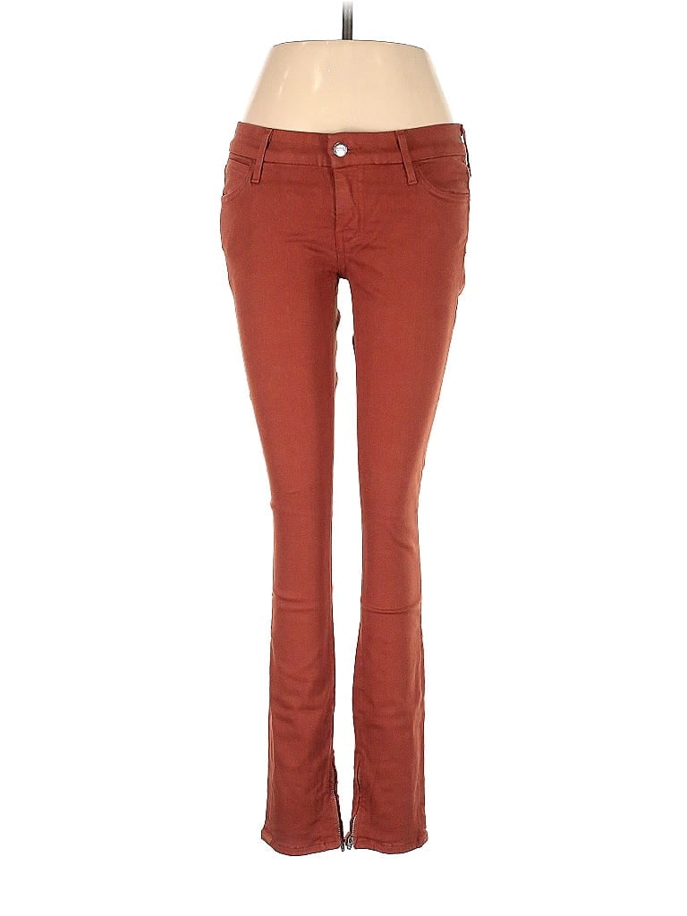 Koral Chevron-herringbone Color Block Red Jeans Size 28 waist - photo 1