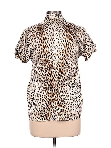 Tadashi Shoji Short Sleeve Silk Top (view 2)