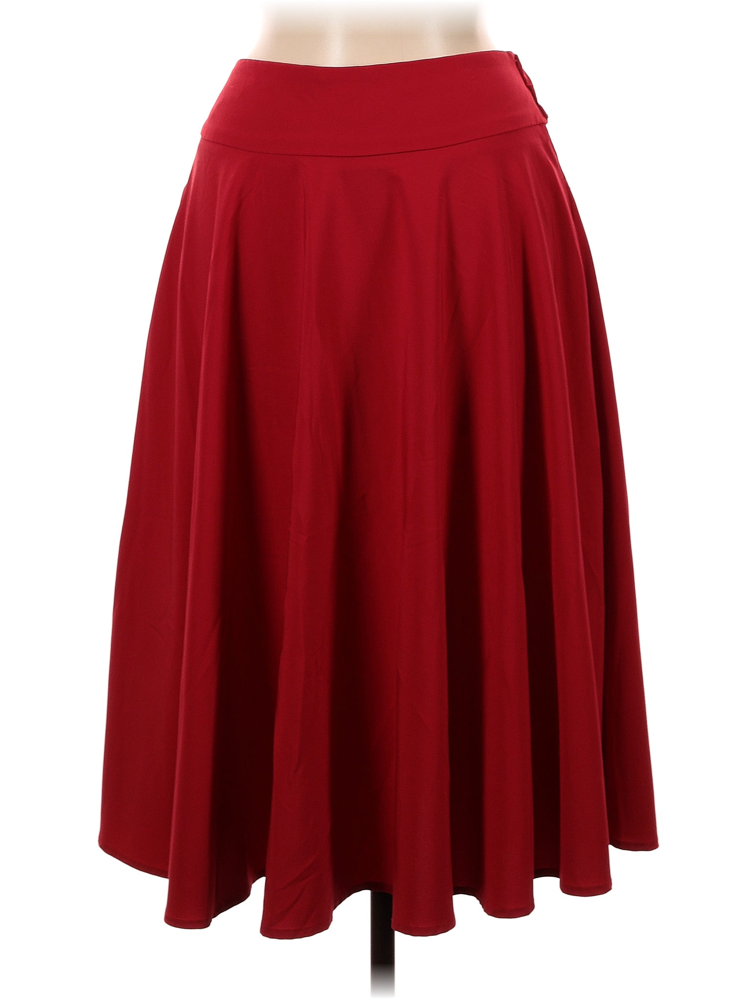 Belle Poque Solid Red Formal Skirt Size M - 50% off | ThredUp