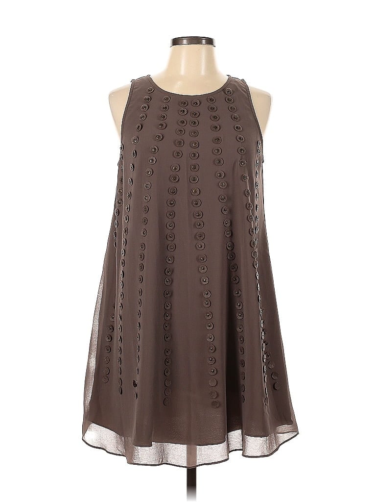 Pre-owned Ark & Co. Casual Dress In Brown