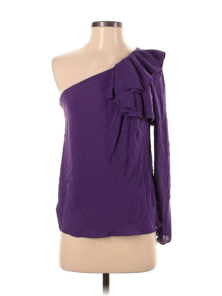Cynthia Steffe Purple 3/4 Sleeve Blouse Size XS (estimated) - photo 1