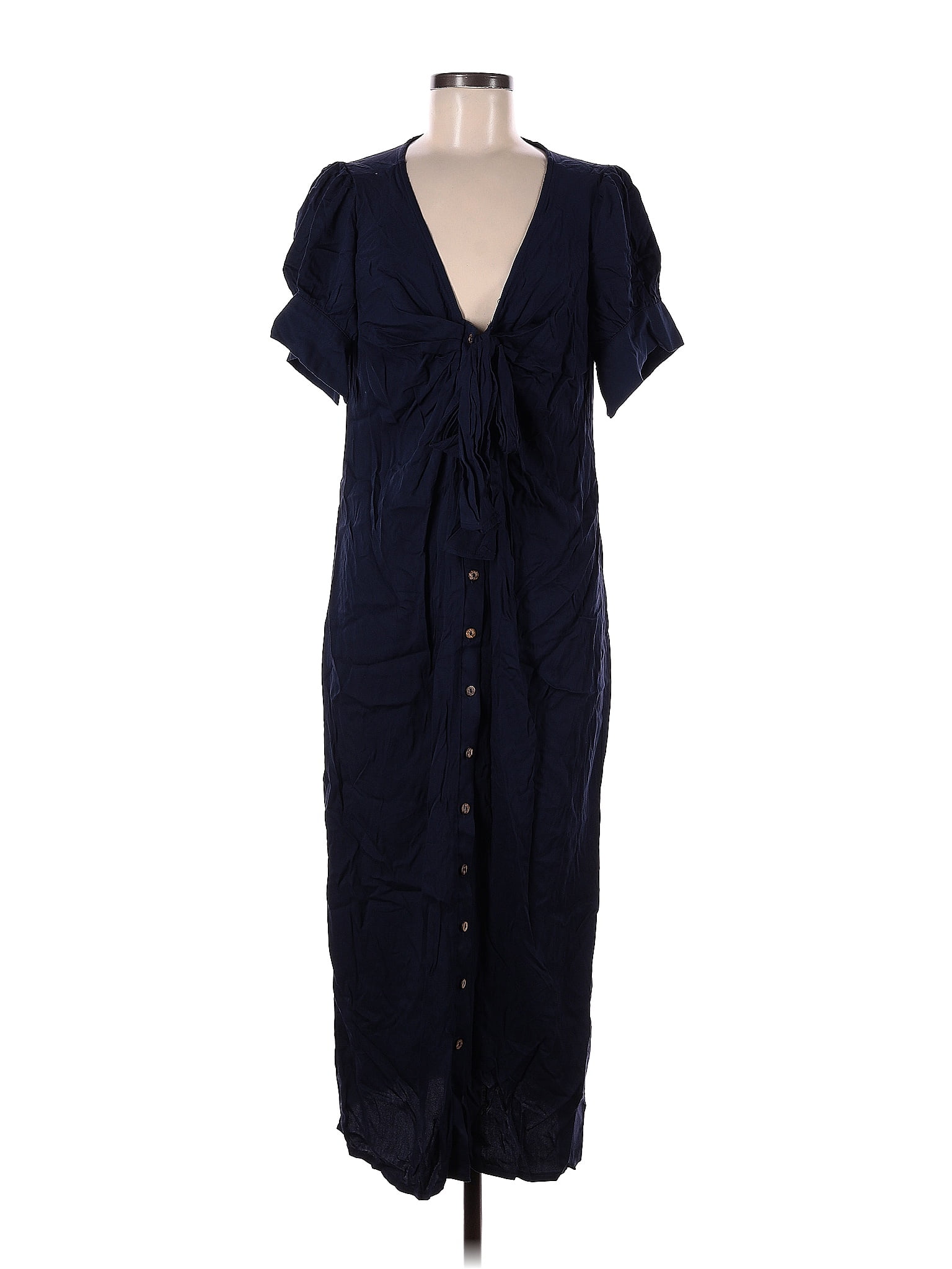 Halara 100 Rayon Blue Casual Dress Size M 60 off ThredUp