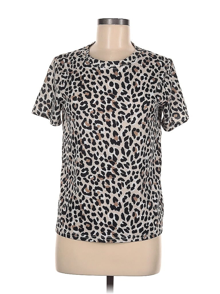 Pre-owned Unbranded Short Sleeve T-shirt In Brown