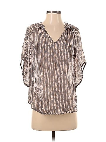 Fei 3/4 Sleeve Silk Top (view 1)
