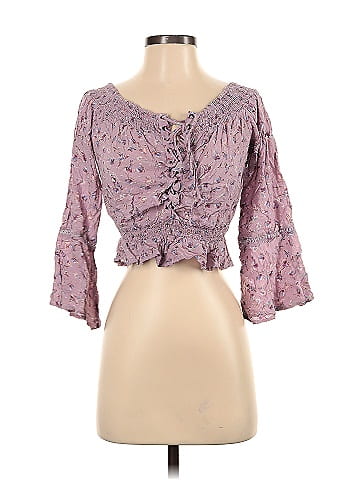 En Creme 3/4 Sleeve Blouse (view 1)