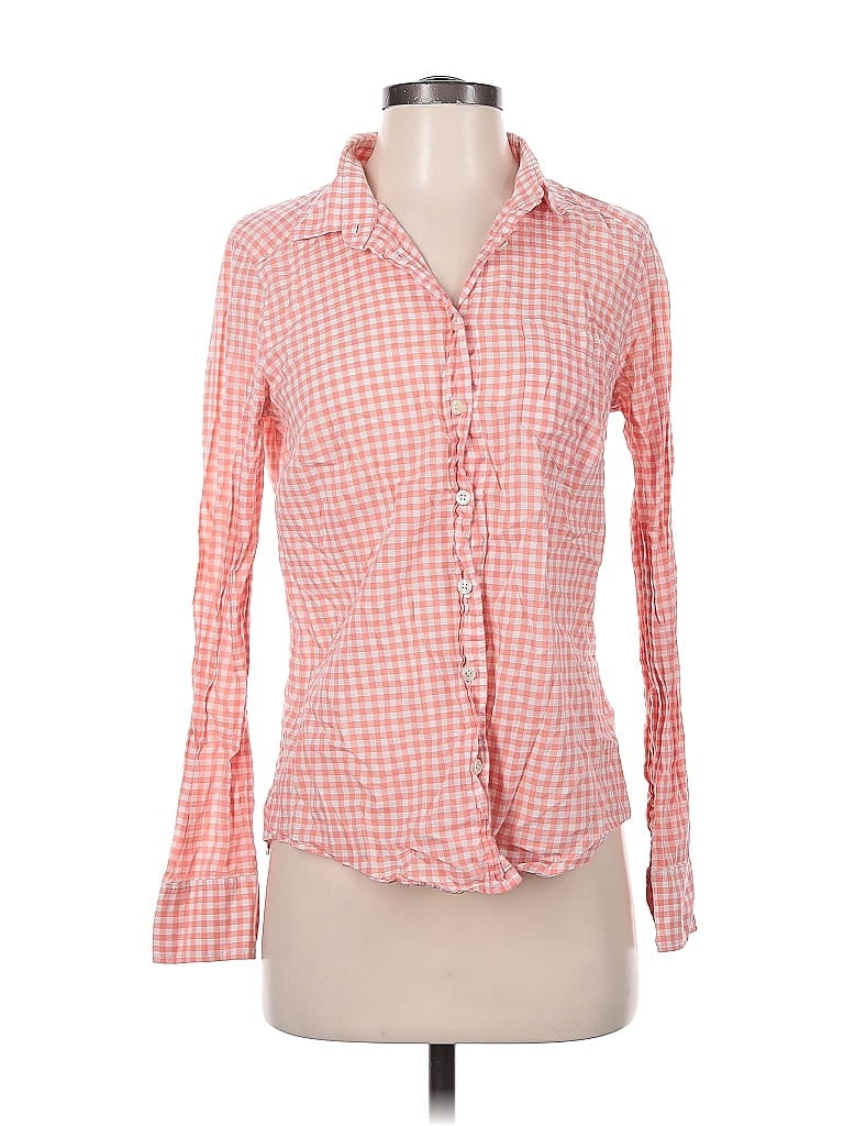 Pre-owned J.crew Factory Store Long Sleeve Button Down Shirt In Orange