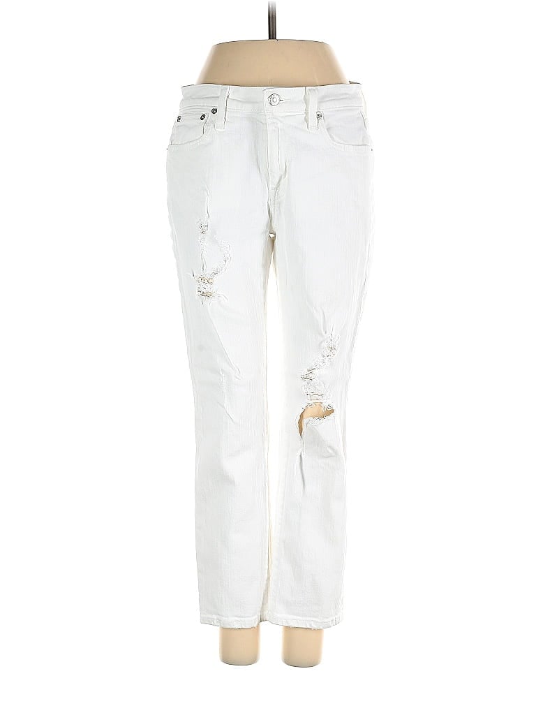 Pre-owned Point Sur Jeans In White