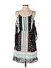 Kaari Blue 100% Polyester Black Sleeveless Blouse Size XS - photo 1