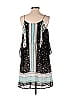 Kaari Blue 100% Polyester Black Sleeveless Blouse Size XS - photo 2