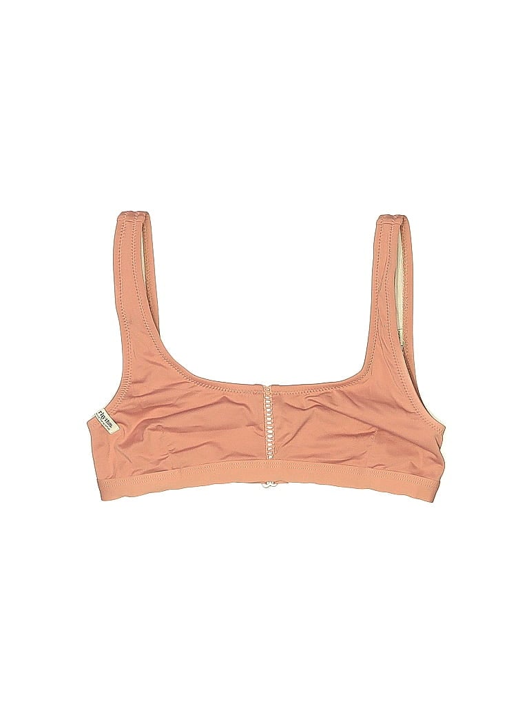 Click to view more detailed imagery on our partner's website Pre-owned Rhythm Swimsuit Top Tan Swimwear In Brown