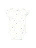 Gerber 100% Cotton Stars Graphic White Ivory Short Sleeve Onesie Size 0-3 mo - photo 1