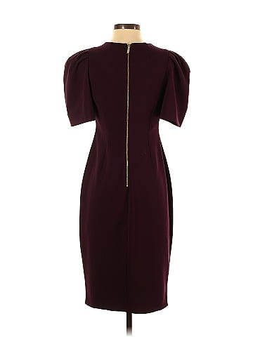 Calvin Klein Solid Burgundy Cocktail Dress Size 4 73 off ThredUp