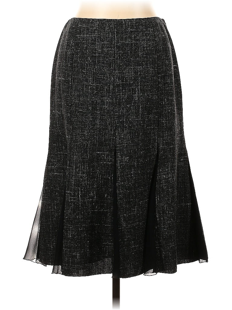 Lafayette 148 New York Tweed Gray Formal Skirt Size 10 - photo 1