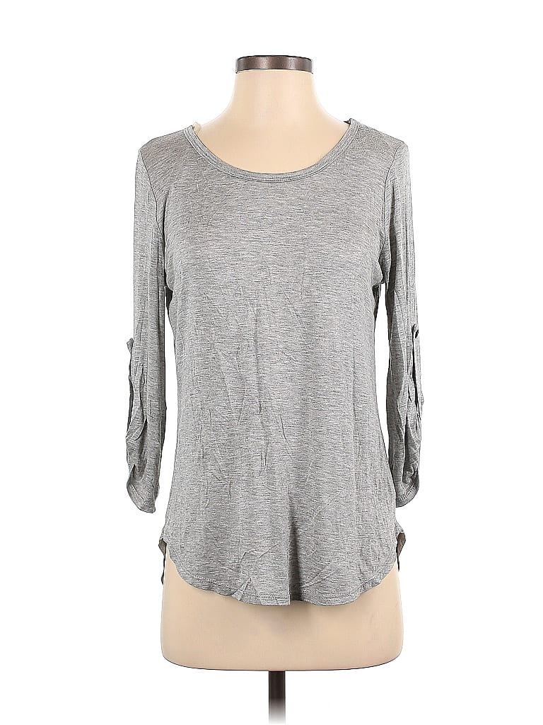 Peach Love Cream California 100% Polyester Gray 3/4 Sleeve T-Shirt Size S - photo 1